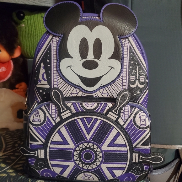 Loungefly Handbags - BNWT Loungefly Mickeys Centennial 100 Edition Glow In The Dark mini Backpack